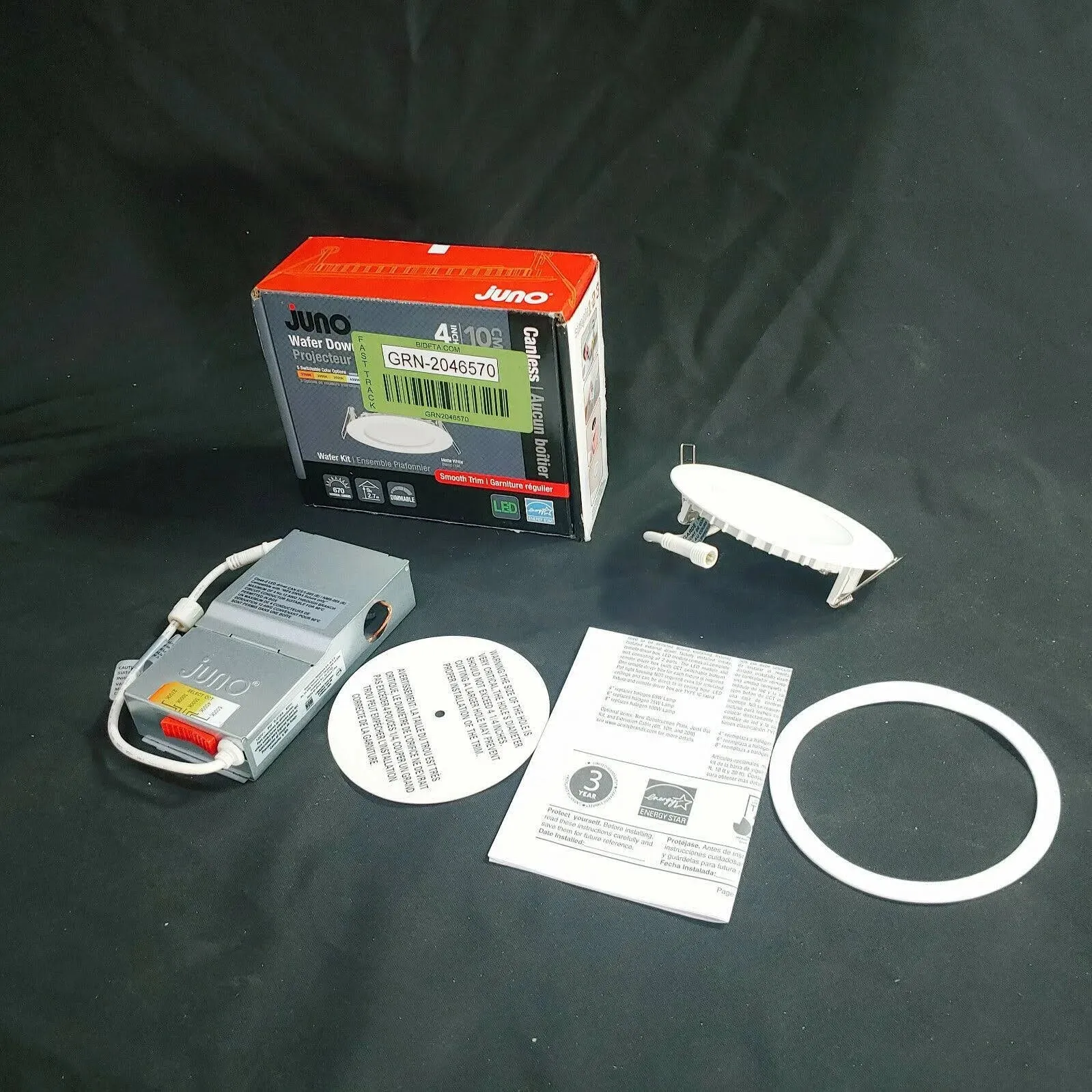 6" LED Ultra-Thin Wafer Switchable Downlight, 970 Lumens, Selectable Color Temperature