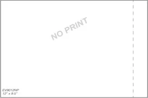 9.5" x 12" No Print, Side Load Packing Slip Enclosure (500/cs)