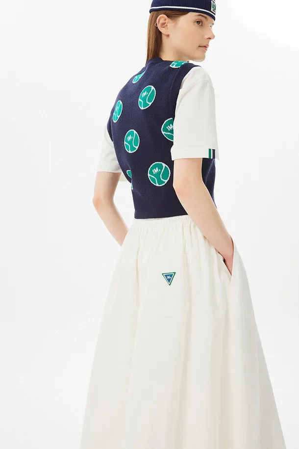 Allover Graphic Knit Vest (for women)