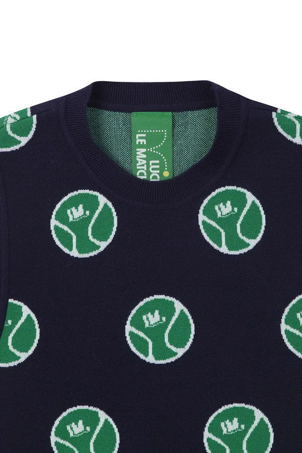 Allover Graphic Knit Vest (for women)