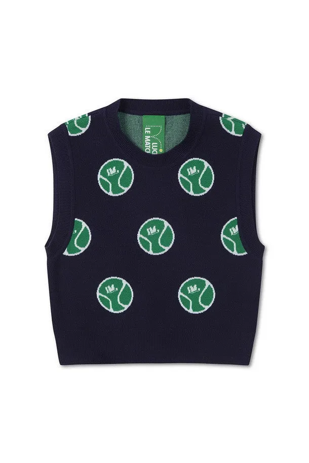 Allover Graphic Knit Vest (for women)