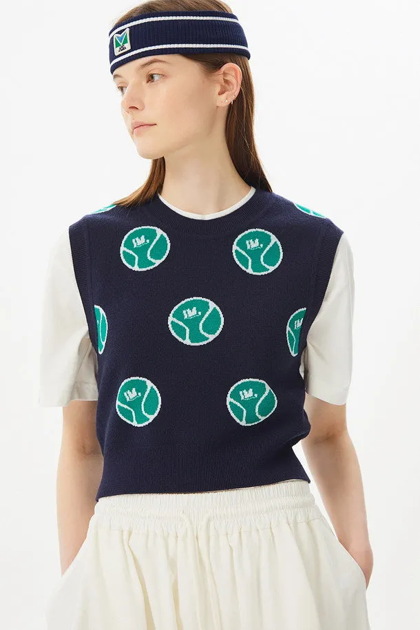 Allover Graphic Knit Vest (for women)