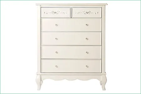 Aria 7 Drawer Dresser | Cream