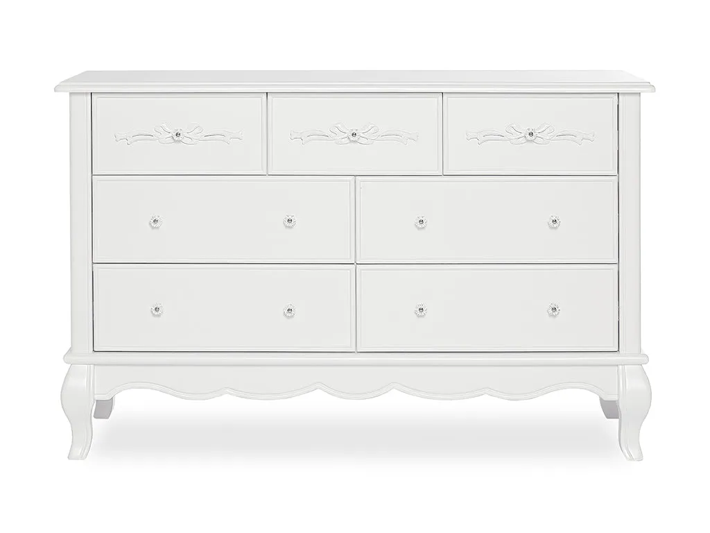 Aria 7 Drawer Dresser | White