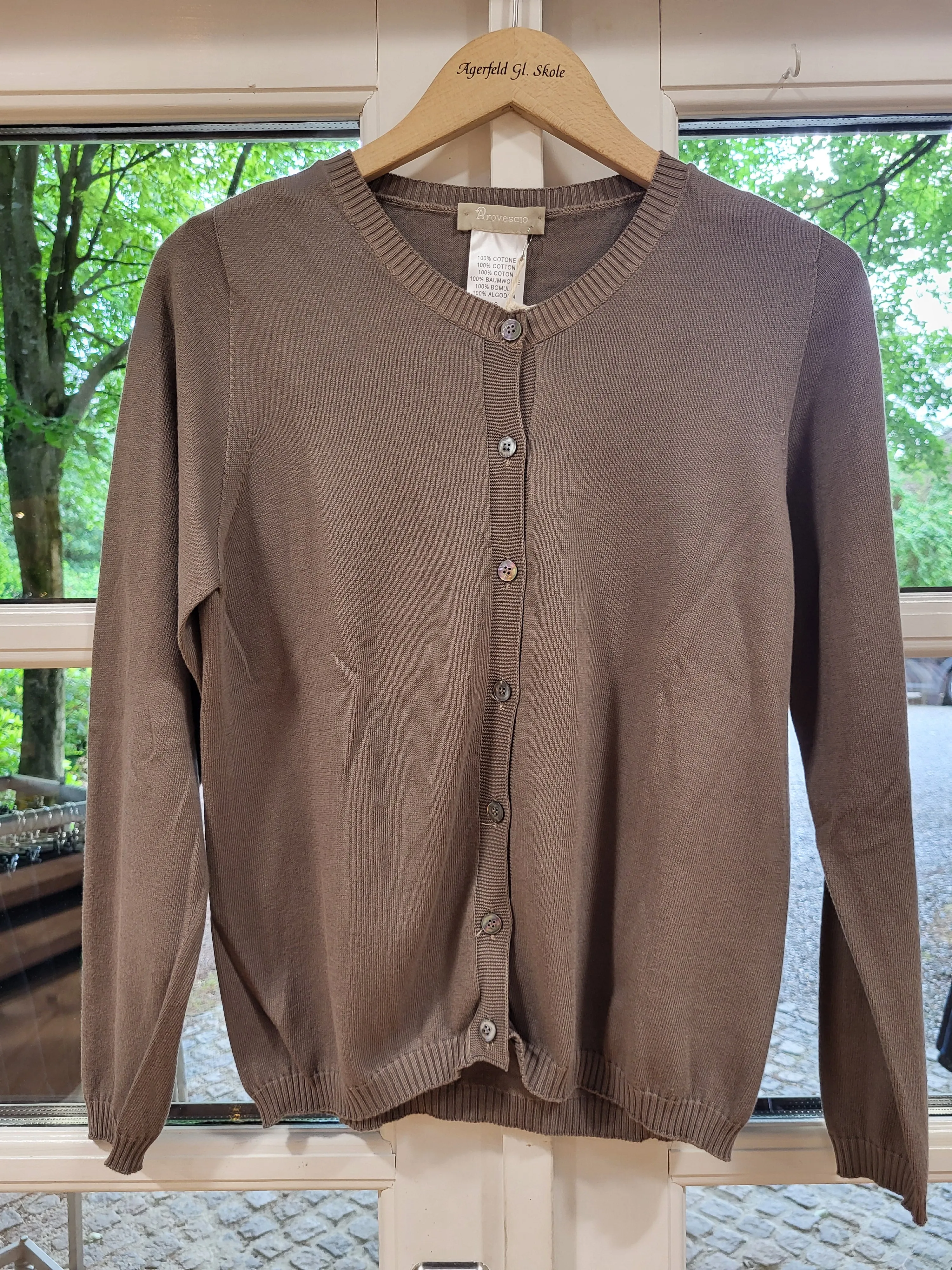 Arovescio strik cardigan 4055, Fango
