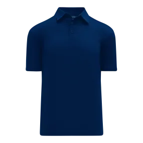 Athletic Knit (AK) A1810M-004 Mens Navy Short Sleeve Polo Shirt