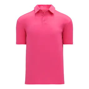 Athletic Knit (AK) A1810M-014 Pink Mens Short Sleeve Polo Shirt