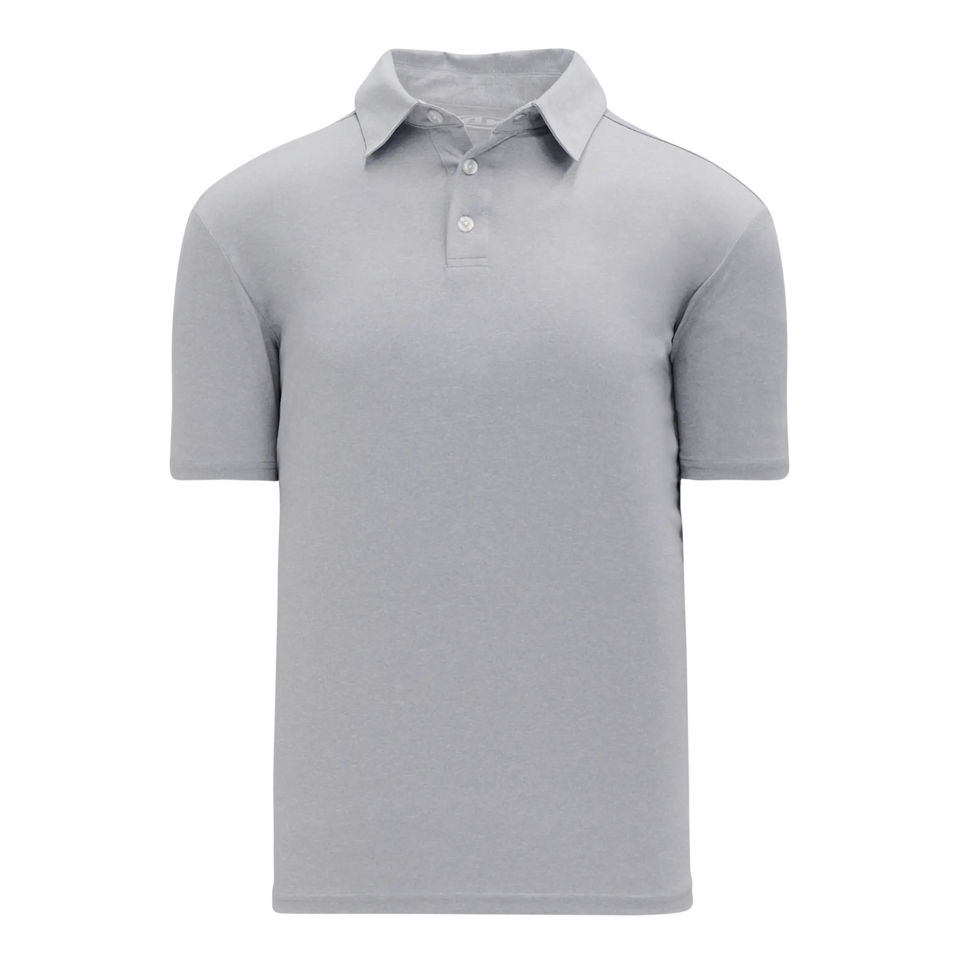 Athletic Knit (AK) A1810M-020 Mens Heather Grey Short Sleeve Polo Shirt