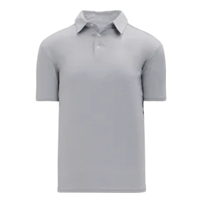 Athletic Knit (AK) A1810M-020 Mens Heather Grey Short Sleeve Polo Shirt