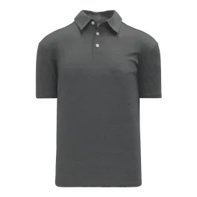 Athletic Knit (AK) A1810M-021 Mens Charcoal Grey Short Sleeve Polo Shirt