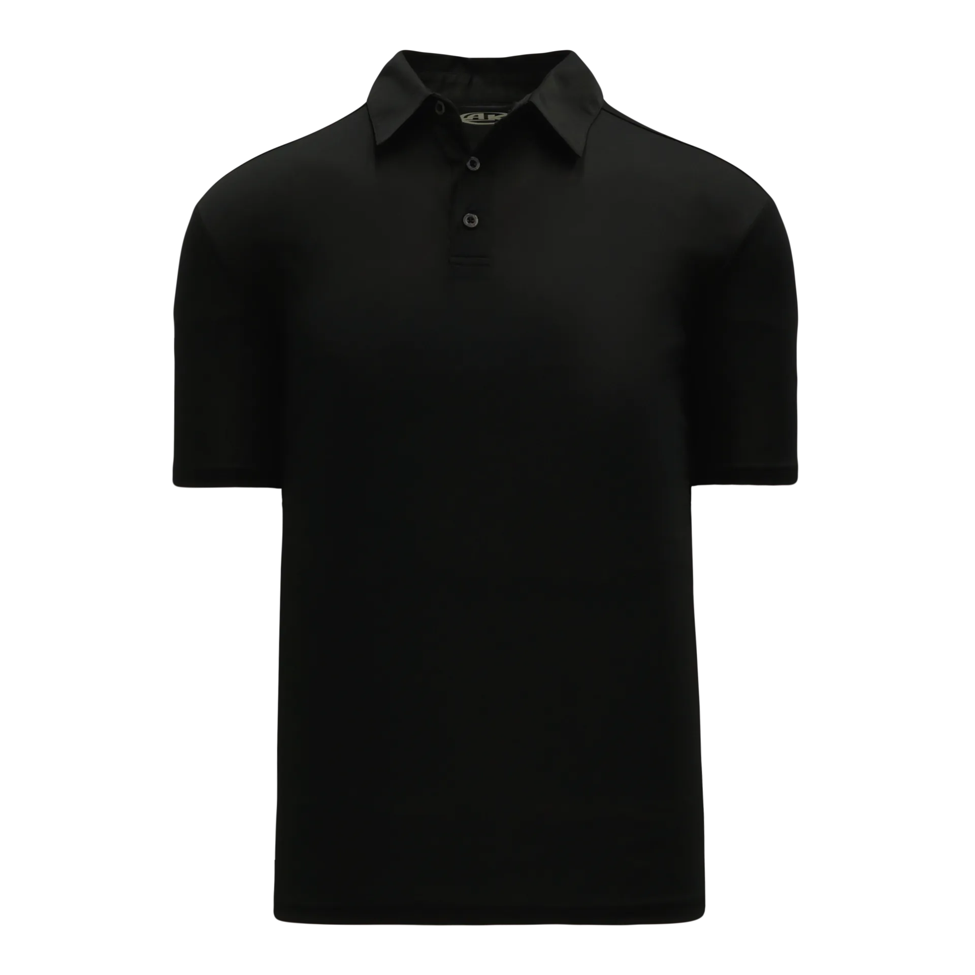 Athletic Knit (AK) A1810Y-001 Youth Black Short Sleeve Polo Shirt