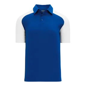 Athletic Knit (AK) A1815Y-206 Youth Royal Blue/White Short Sleeve Polo Shirt
