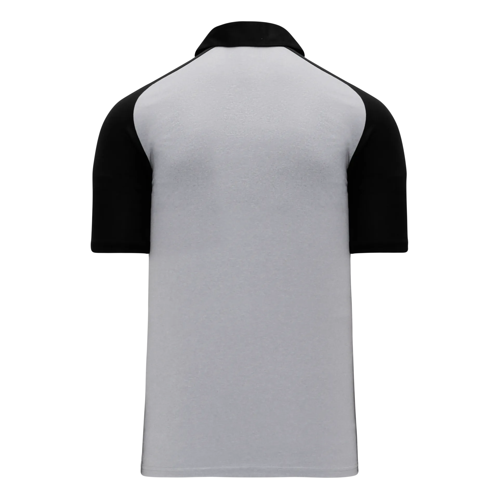 Athletic Knit (AK) A1815Y-920 Youth Heather Grey/Black Short Sleeve Polo Shirt