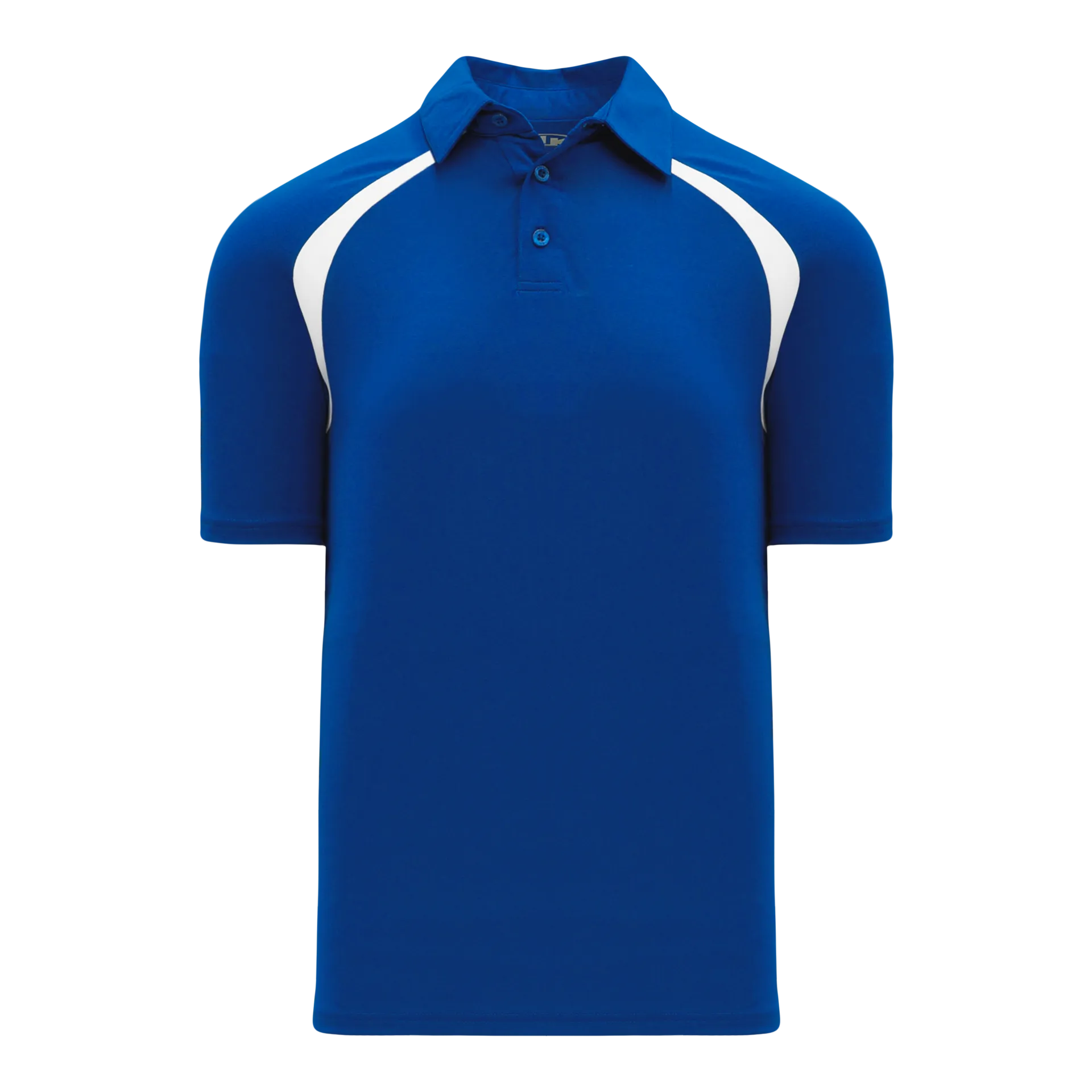 Athletic Knit (AK) A1820A-206 Adult Royal Blue/White Short Sleeve Polo Shirt