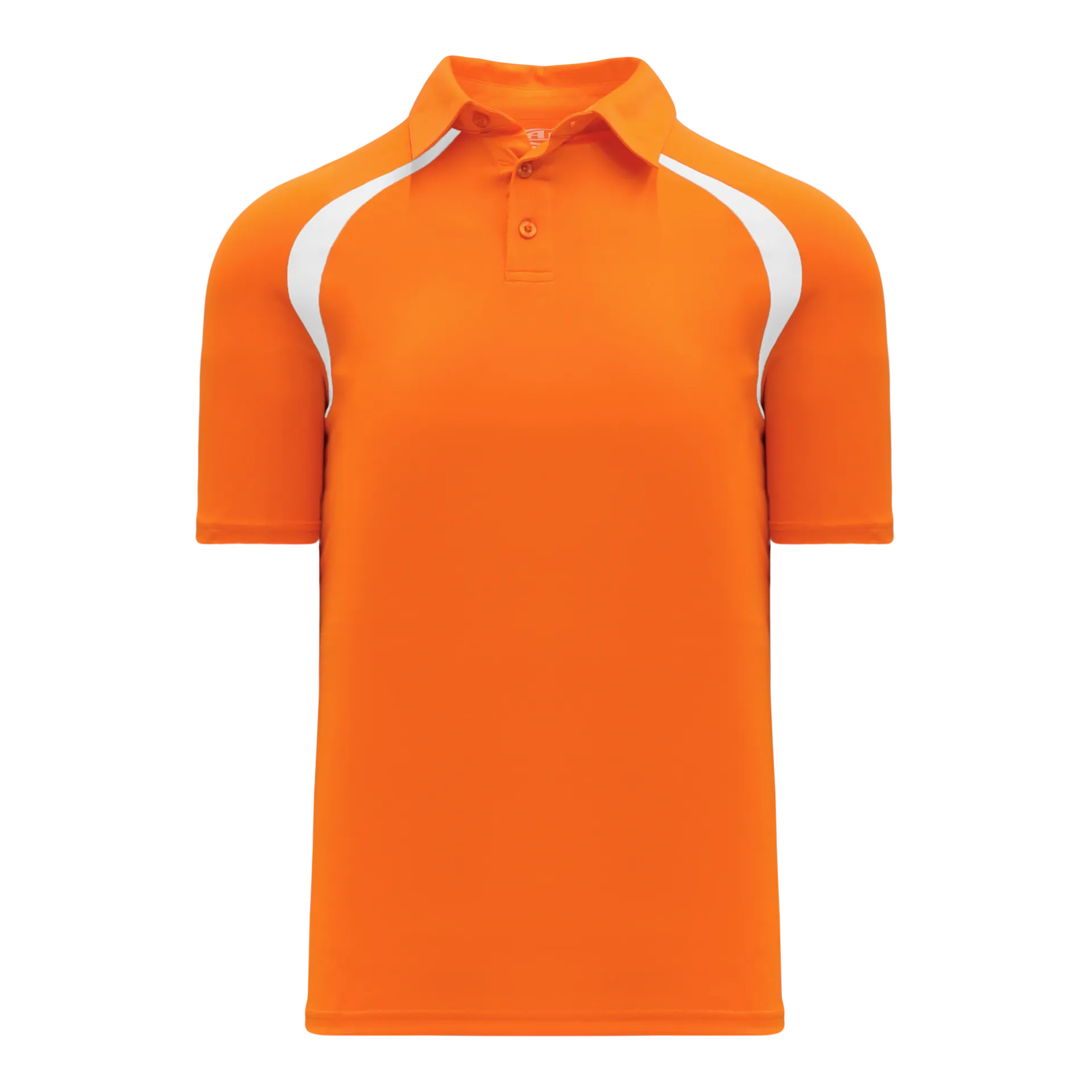 Athletic Knit (AK) A1820A-238 Adult Orange/White Short Sleeve Polo Shirt