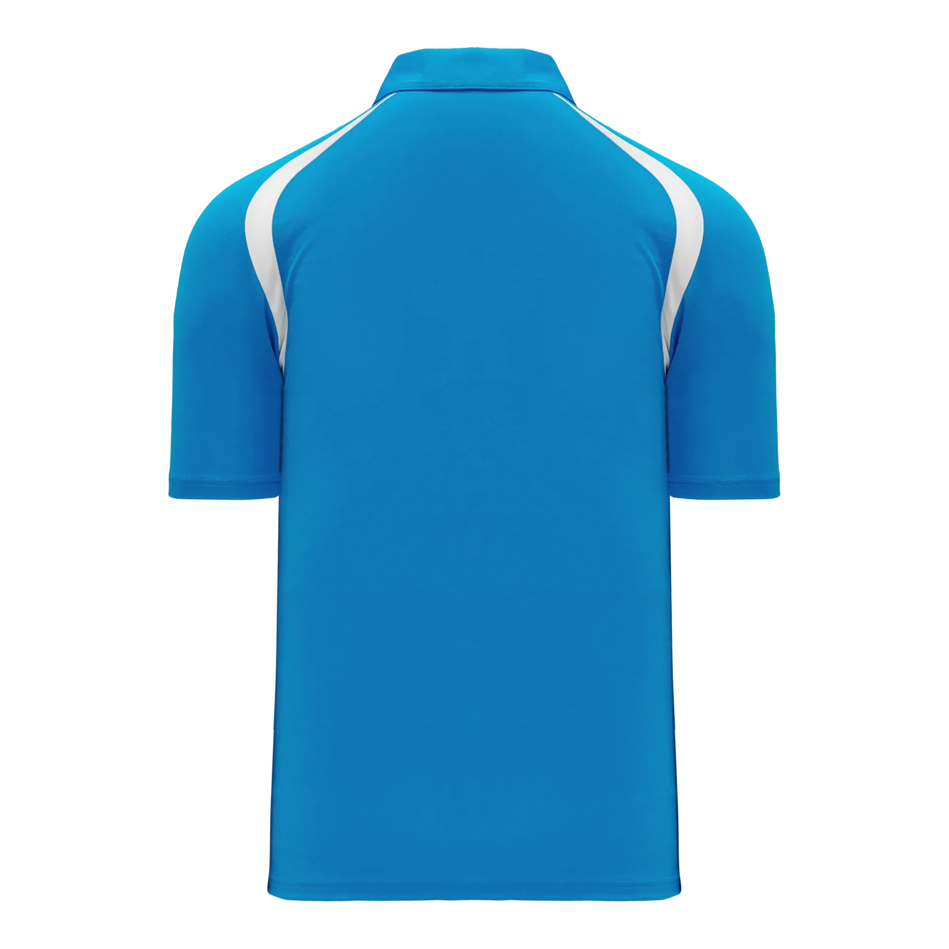 Athletic Knit (AK) A1820A-289 Adult Pro Blue/White Short Sleeve Polo Shirt