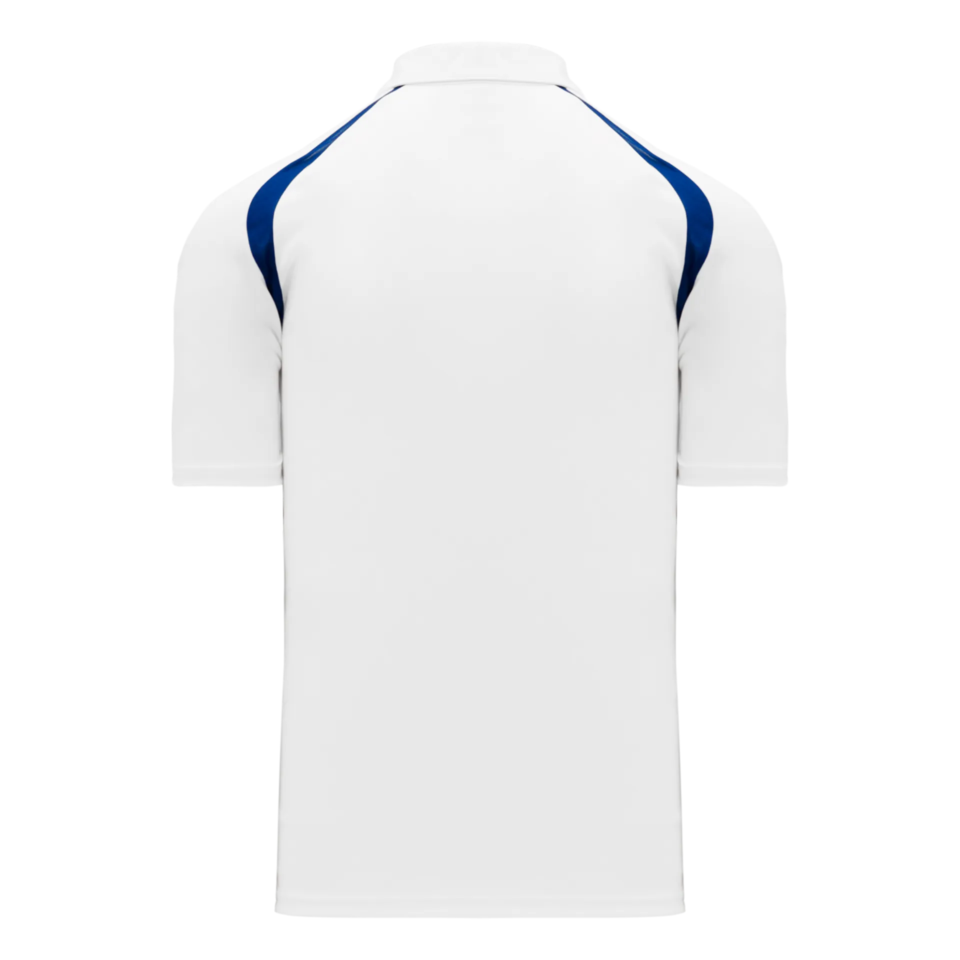 Athletic Knit (AK) A1820Y-207 Youth White/Royal Blue Short Sleeve Polo Shirt