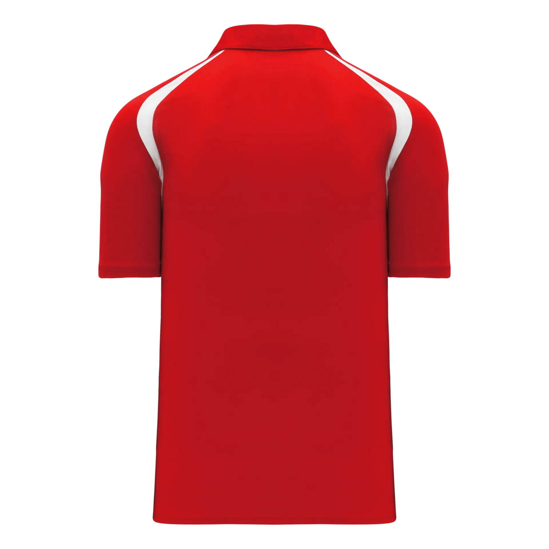 Athletic Knit (AK) A1820Y-208 Youth Red/White Short Sleeve Polo Shirt