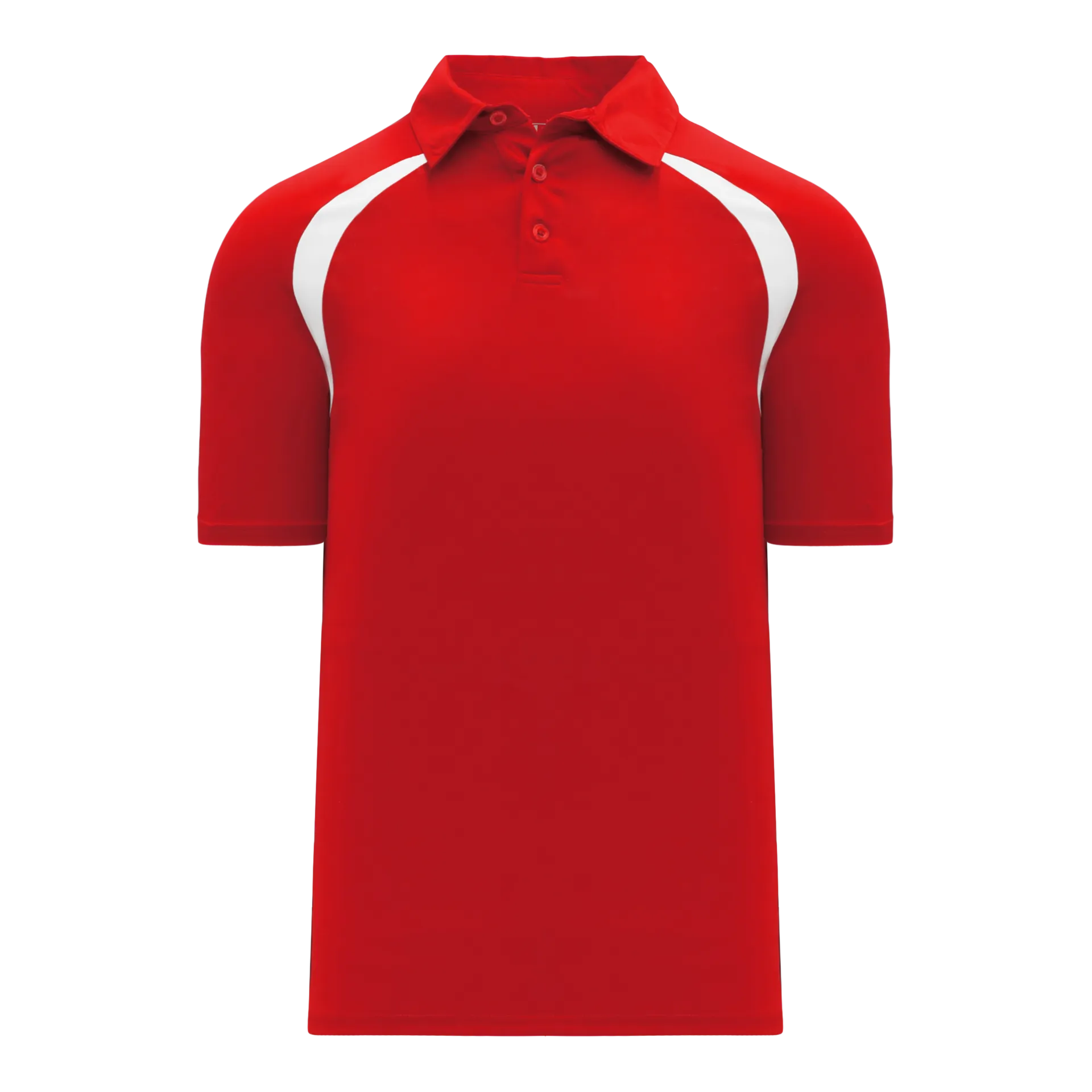 Athletic Knit (AK) A1820Y-208 Youth Red/White Short Sleeve Polo Shirt