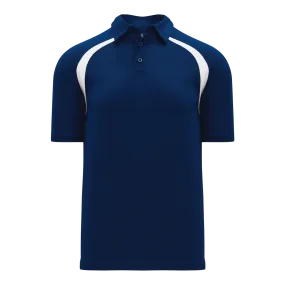 Athletic Knit (AK) A1820Y-216 Youth Navy/White Short Sleeve Polo Shirt
