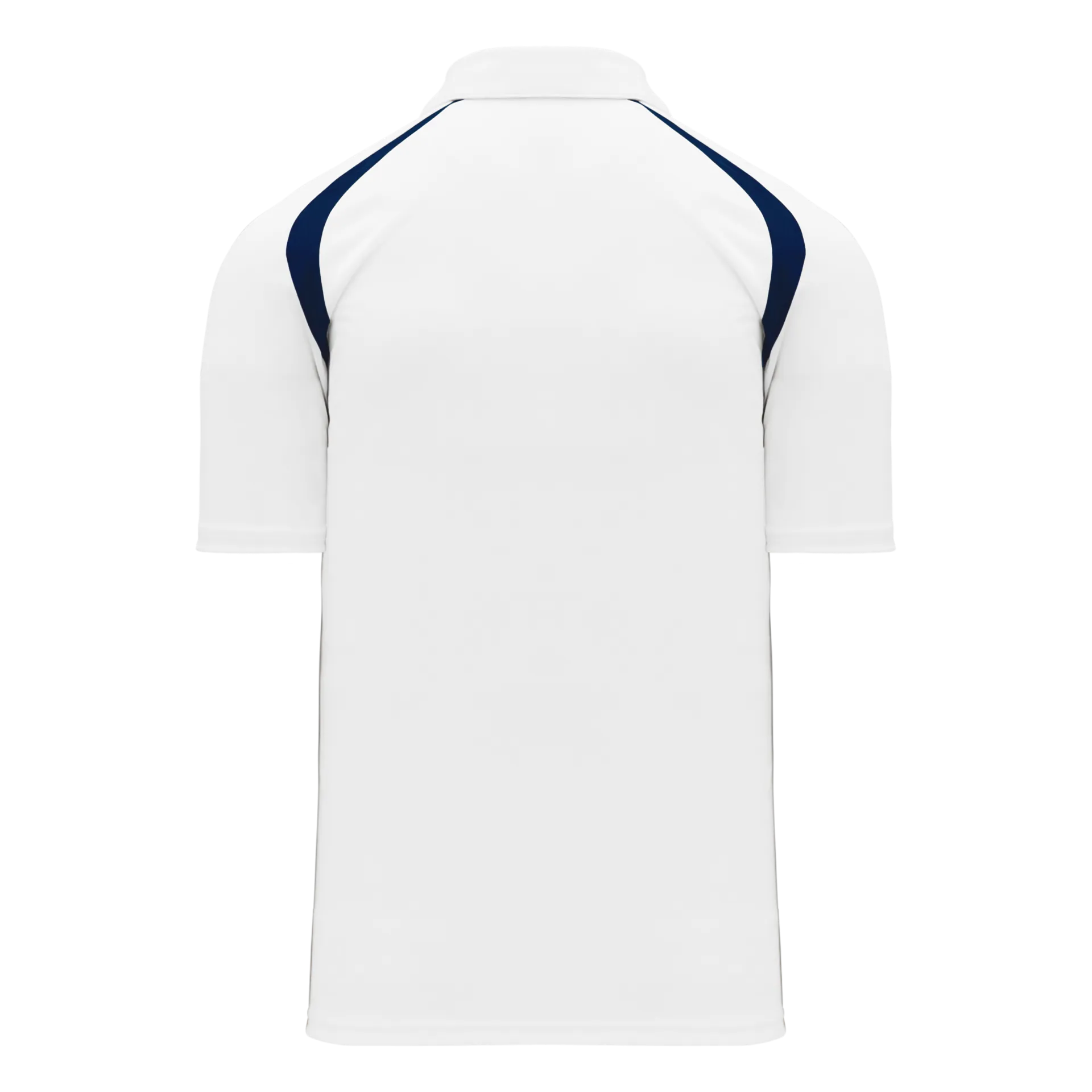 Athletic Knit (AK) A1820Y-217 Youth White/Navy Short Sleeve Polo Shirt