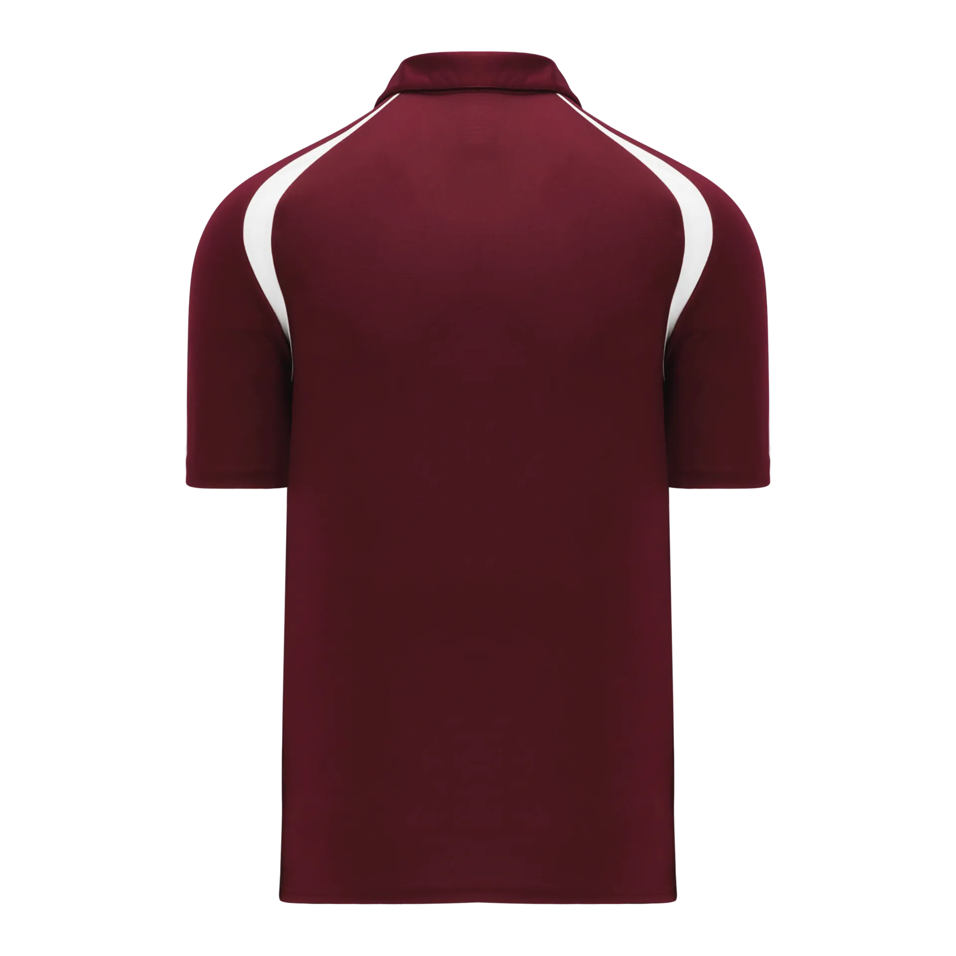 Athletic Knit (AK) A1820Y-233 Youth Maroon/White Short Sleeve Polo Shirt