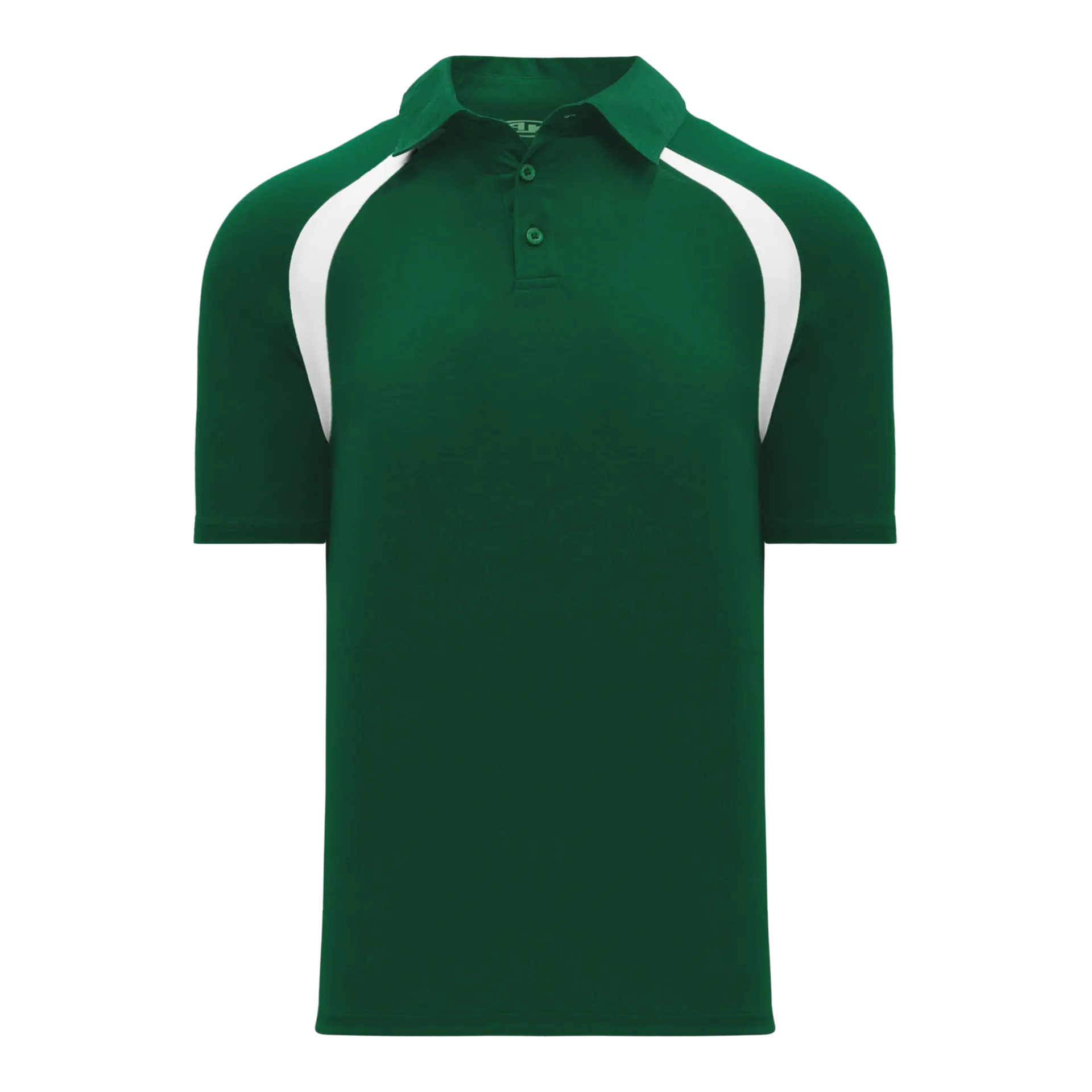 Athletic Knit (AK) A1820Y-260 Youth Dark Green/White Short Sleeve Polo Shirt