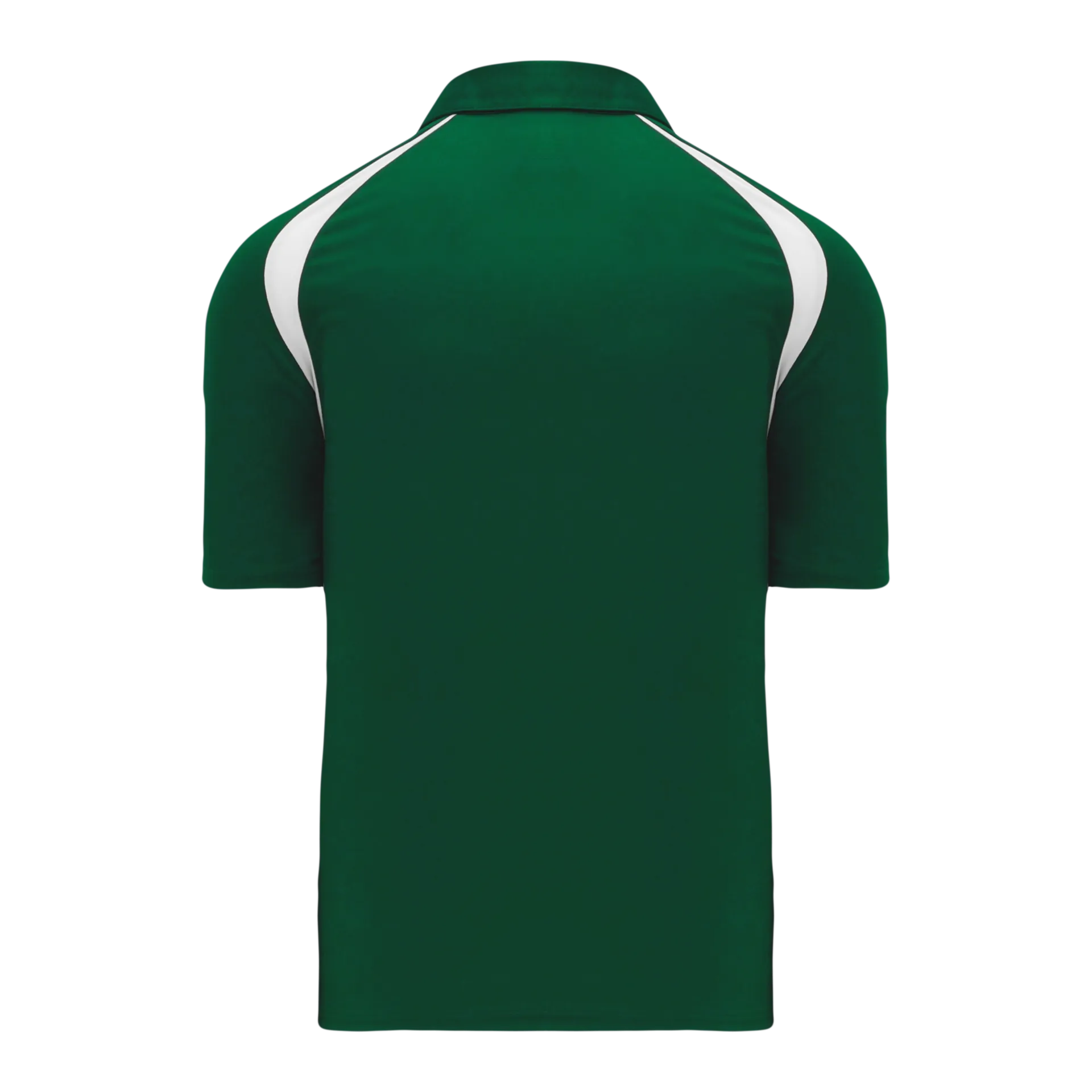 Athletic Knit (AK) A1820Y-260 Youth Dark Green/White Short Sleeve Polo Shirt