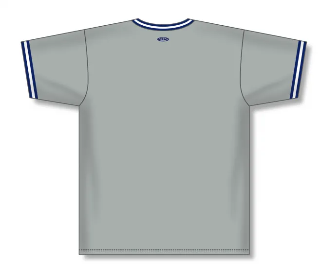 Athletic Knit (AK) BA1333A-548 NY Yankees Grey Pullover Adult Baseball Jersey