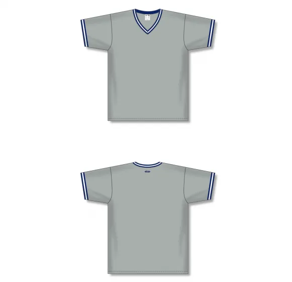 Athletic Knit (AK) BA1333A-548 NY Yankees Grey Pullover Adult Baseball Jersey