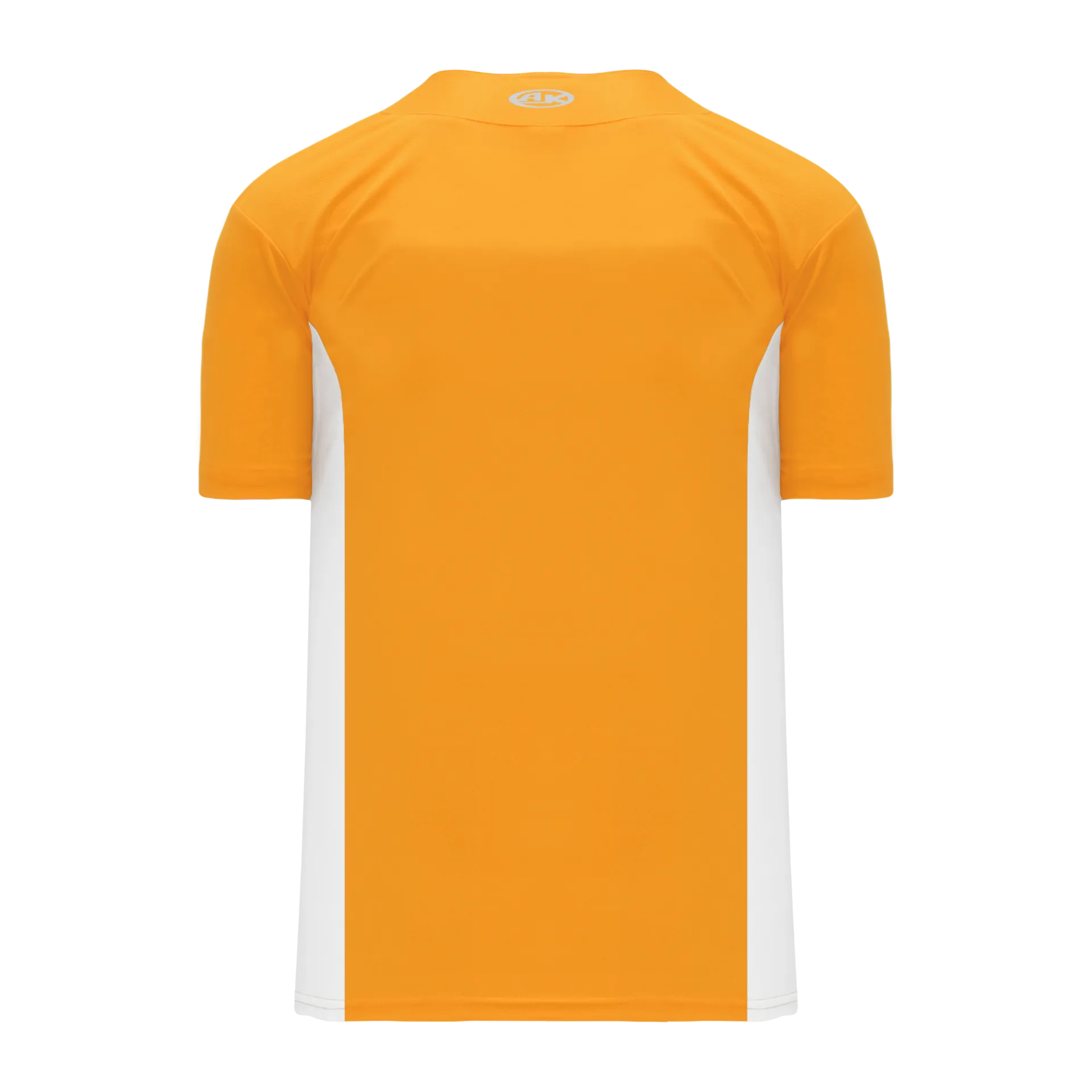 Athletic Knit (AK) BA1343A-236 Adult Gold/White One-Button Baseball Jersey