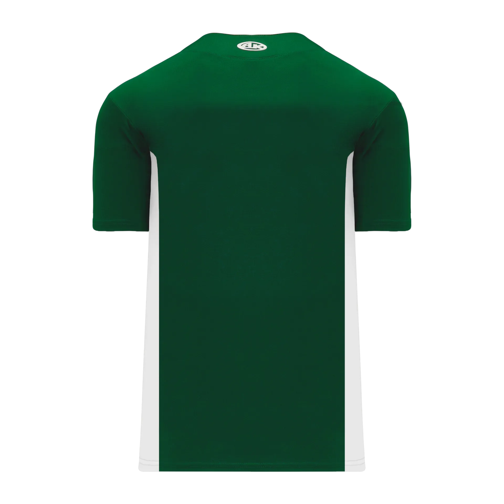 Athletic Knit (AK) BA1343A-260 Adult Dark Green/White One-Button Baseball Jersey