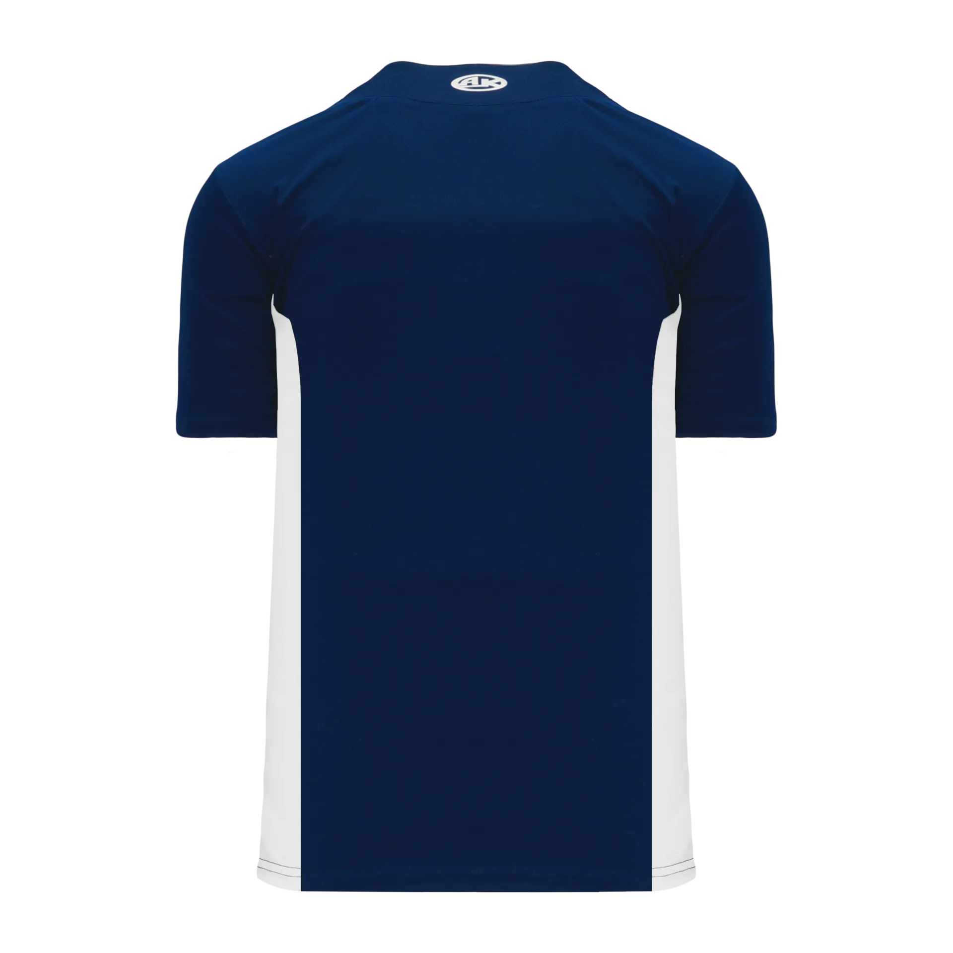 Athletic Knit (AK) BA1343Y-216 Youth Navy/White One-Button Baseball Jersey