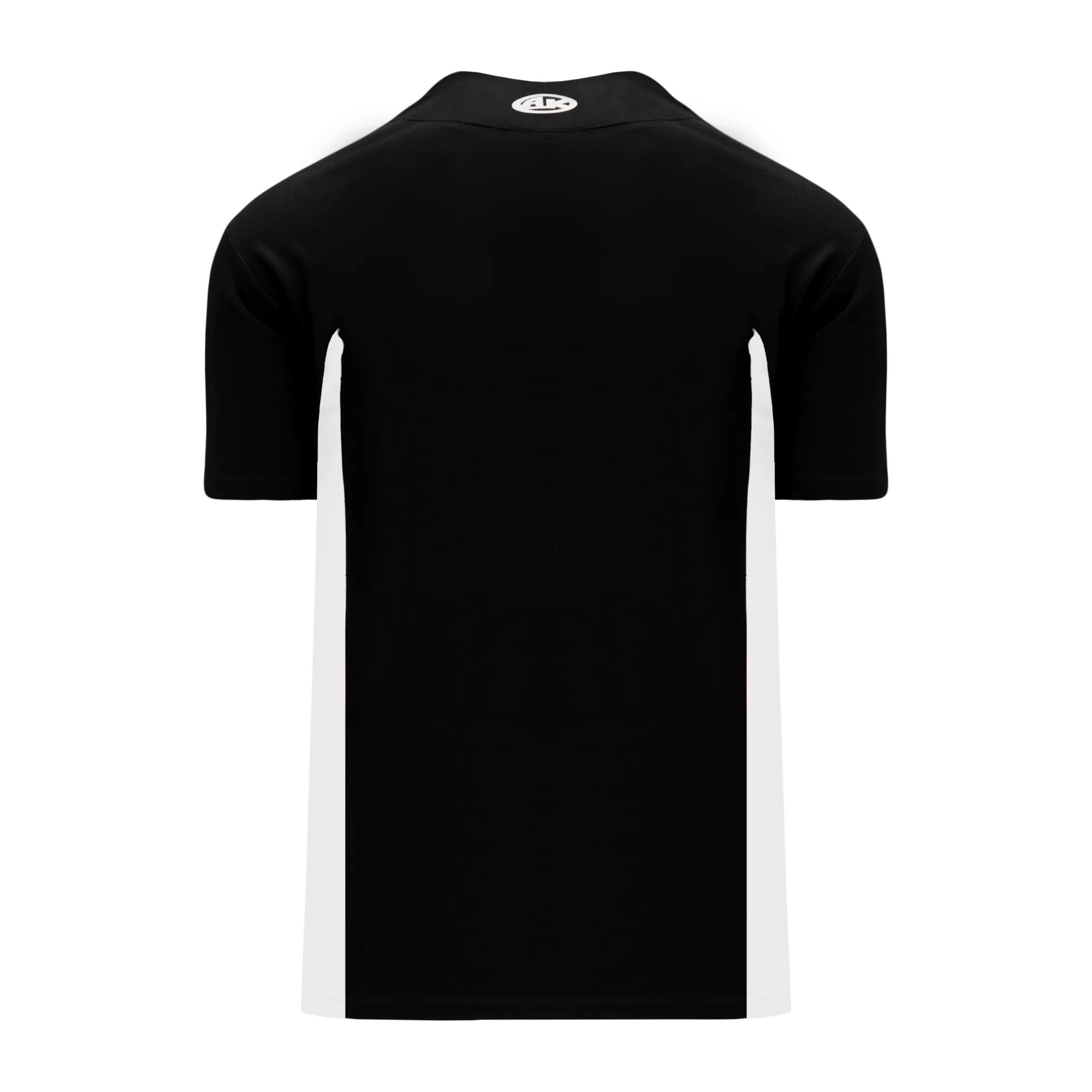 Athletic Knit (AK) BA1343Y-221 Youth Black/White One-Button Baseball Jersey