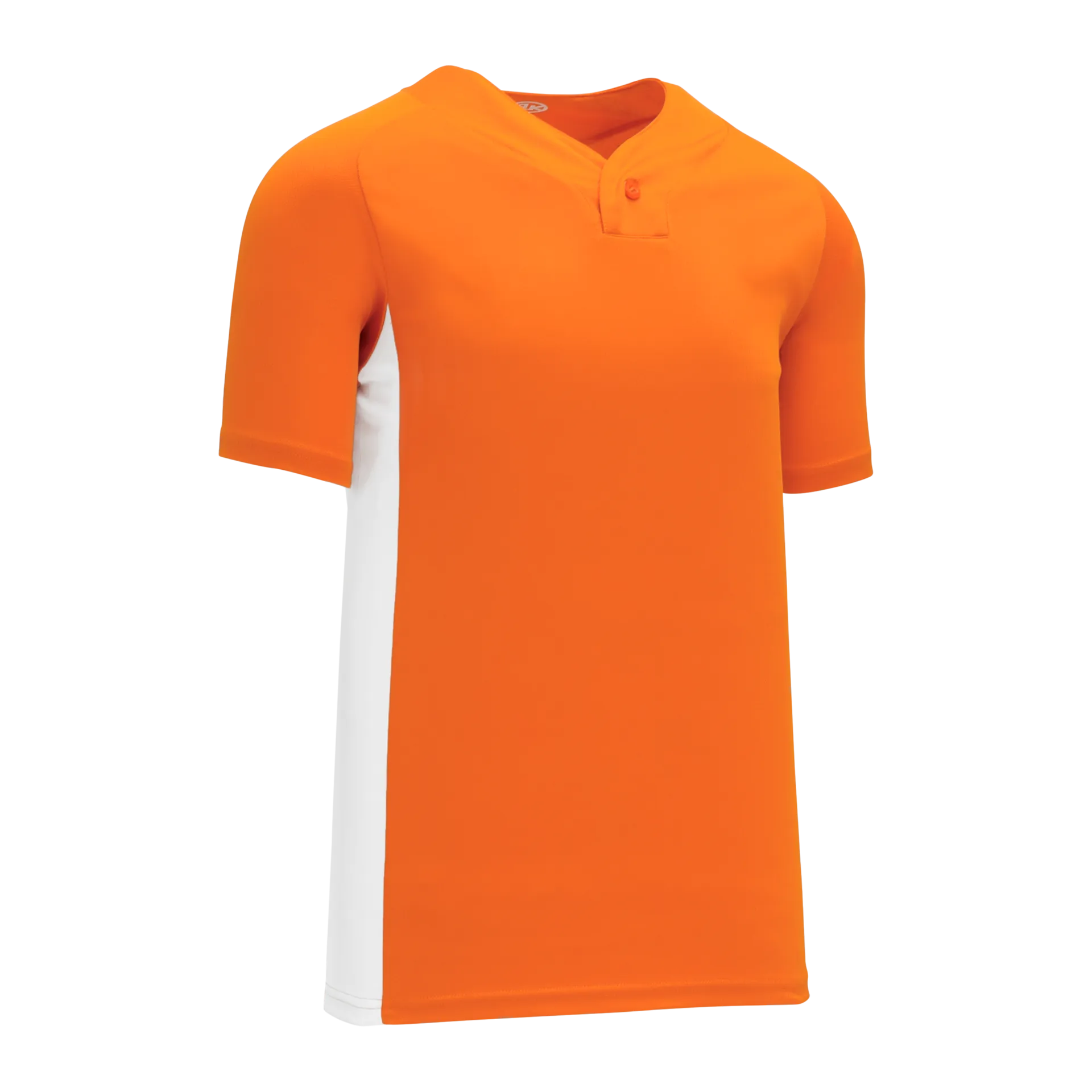 Athletic Knit (AK) BA1343Y-238 Youth Orange/White One-Button Baseball Jersey