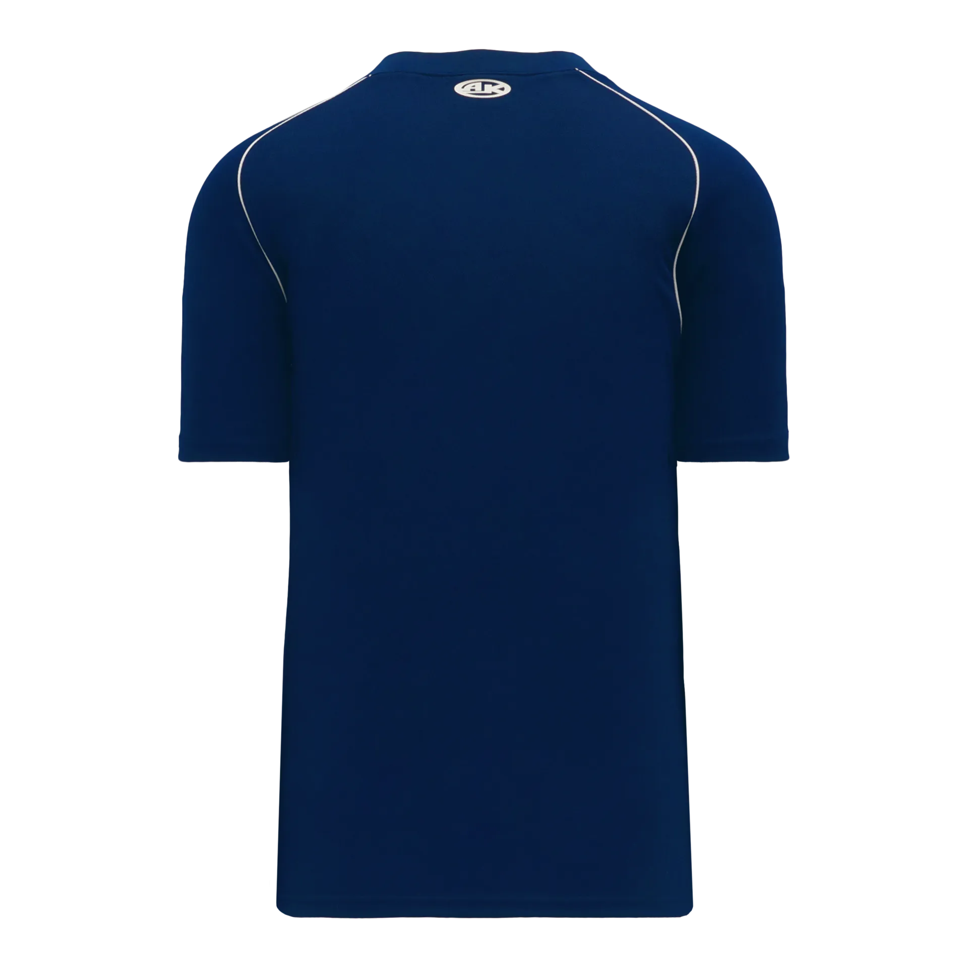 Athletic Knit (AK) BA1344A-216 Adult Navy/White Two-Button Baseball Jersey