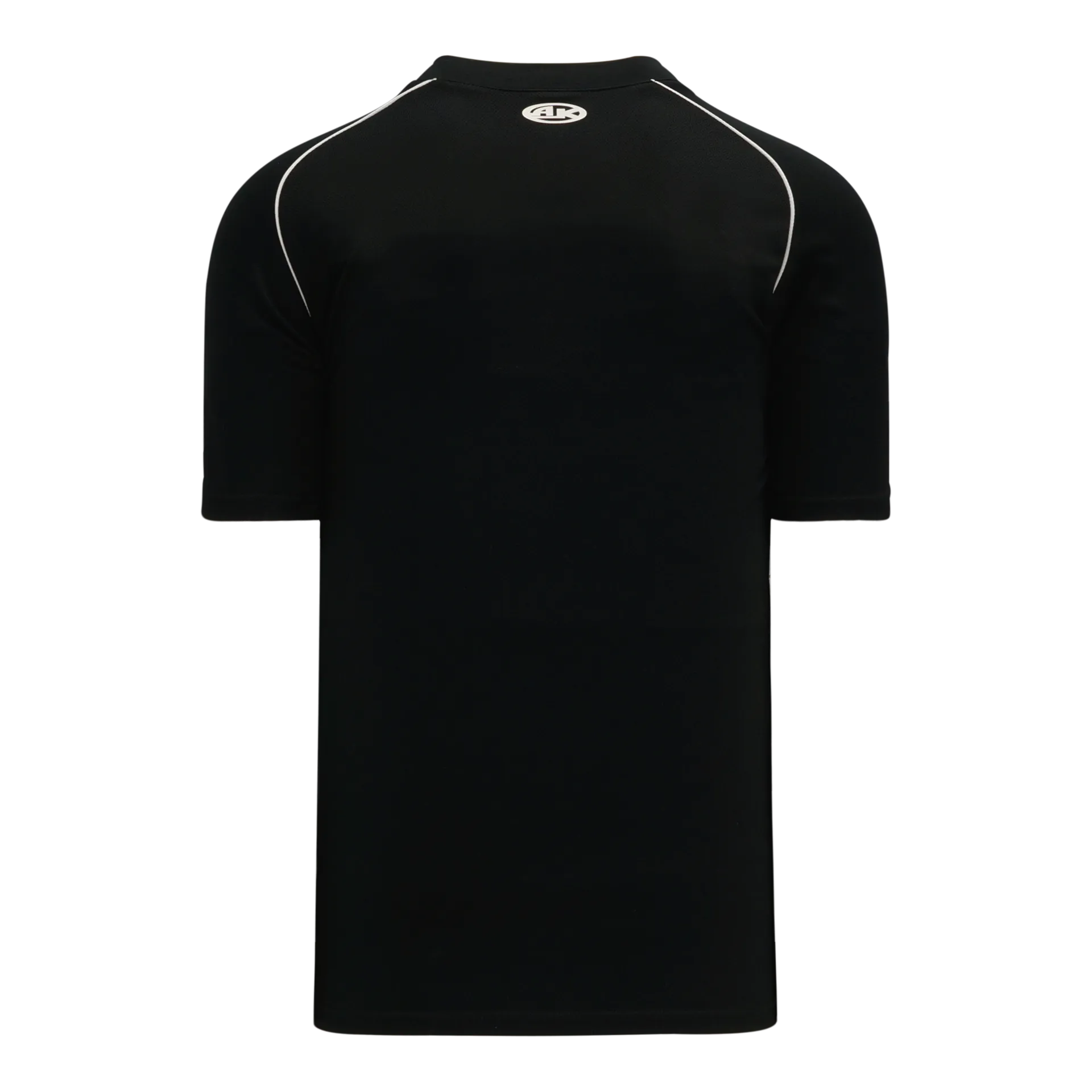 Athletic Knit (AK) BA1344A-221 Adult Black/White Two-Button Baseball Jersey