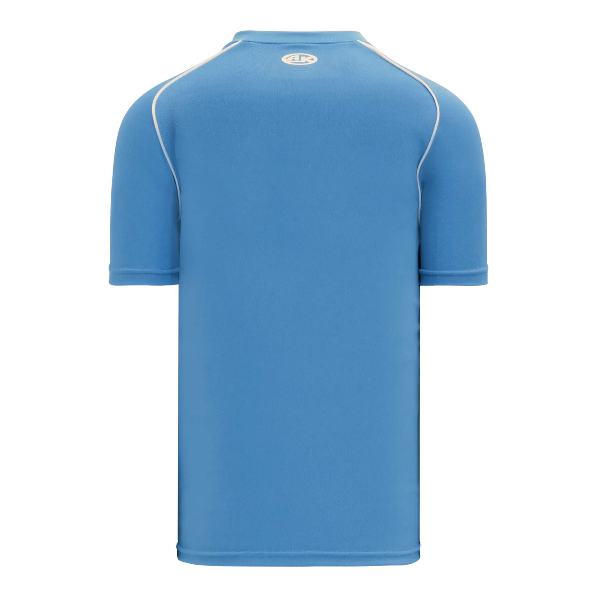 Athletic Knit (AK) BA1344A-227 Adult Sky Blue/White Two-Button Baseball Jersey