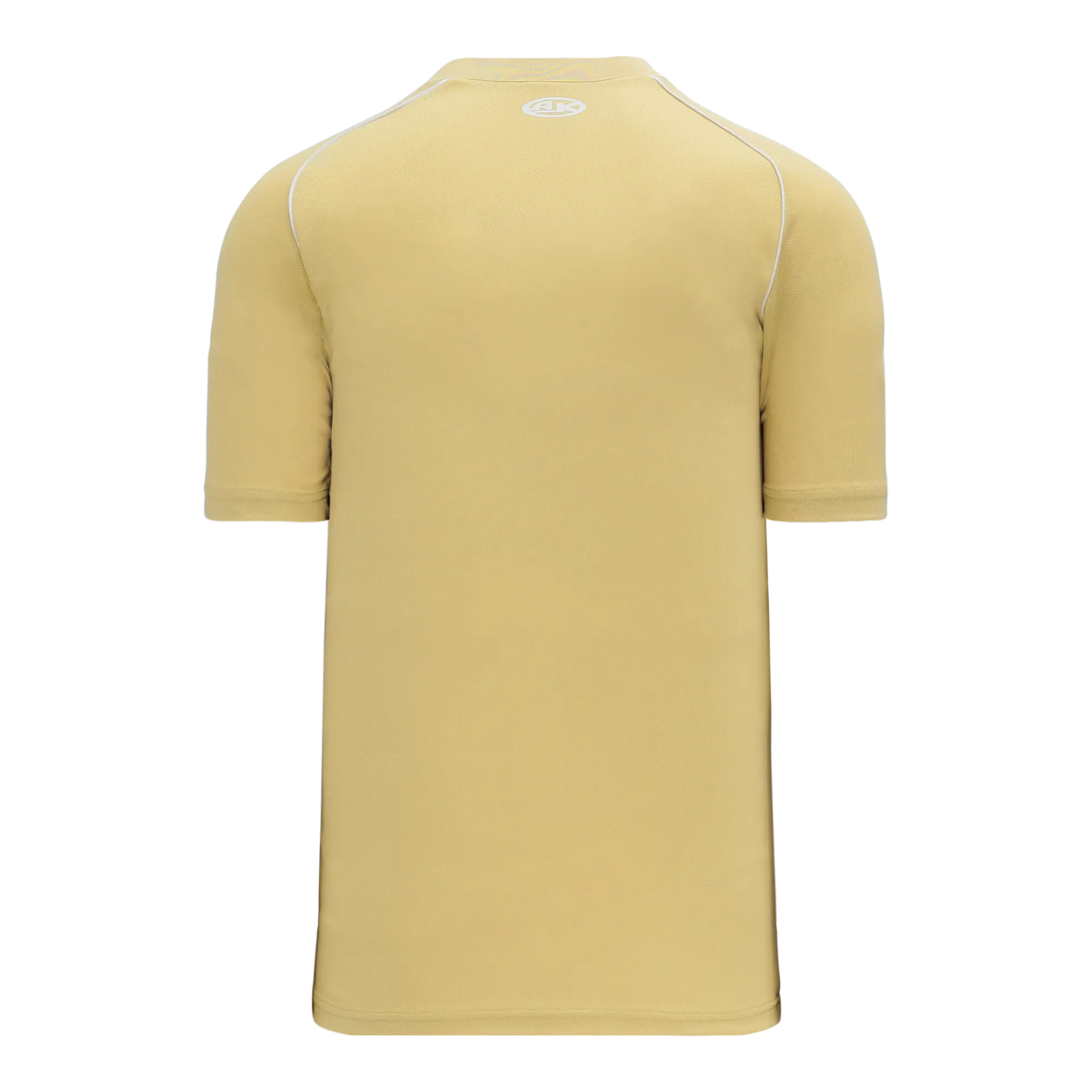 Athletic Knit (AK) BA1344A-280 Adult Vegas Gold/White Two-Button Baseball Jersey