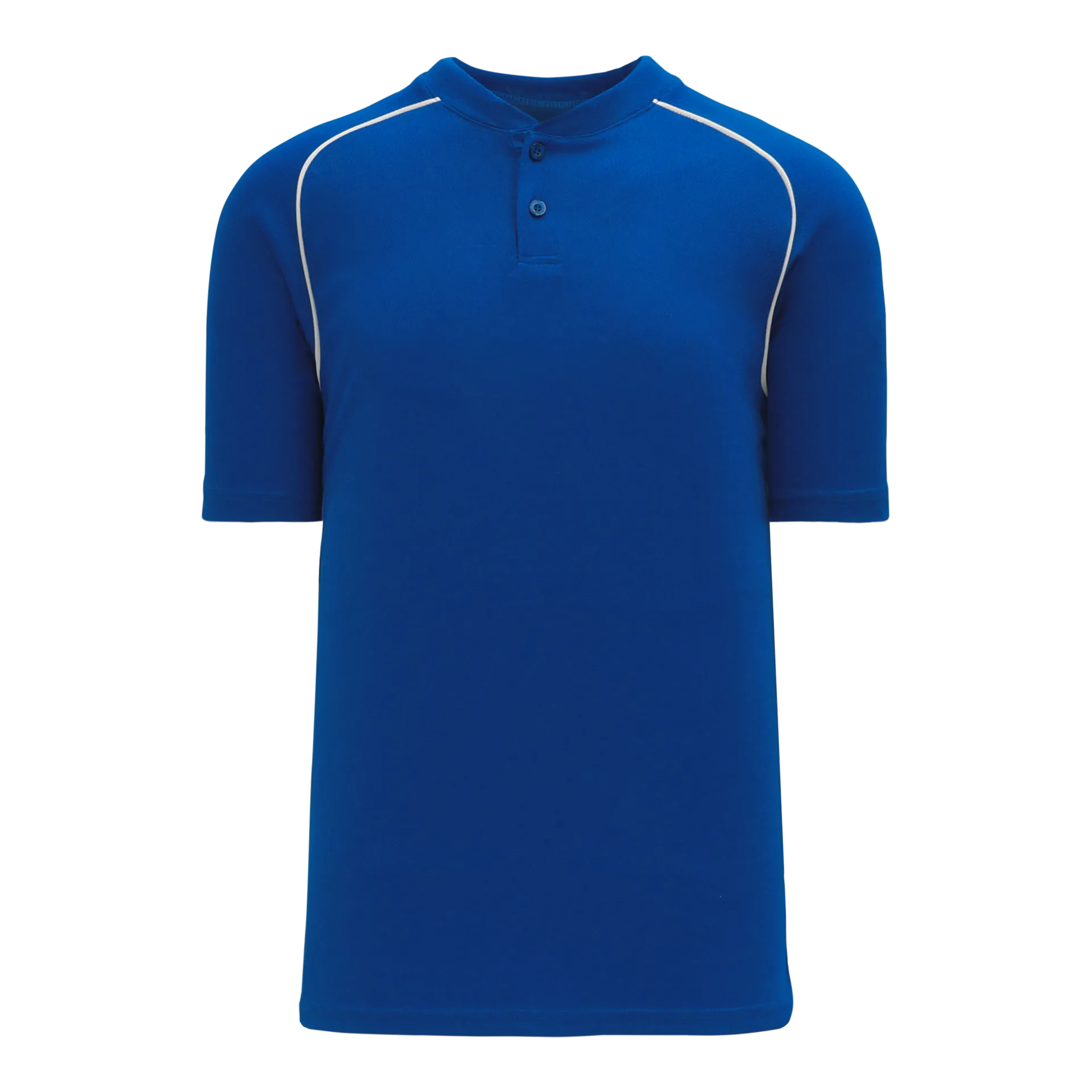 Athletic Knit (AK) BA1344Y-206 Youth Royal Blue/White Two-Button Baseball Jersey