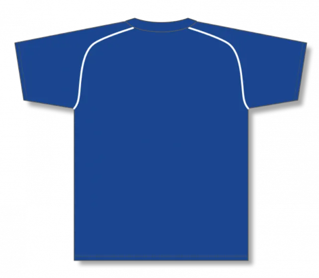 Athletic Knit (AK) BA1344Y-206 Youth Royal Blue/White Two-Button Baseball Jersey