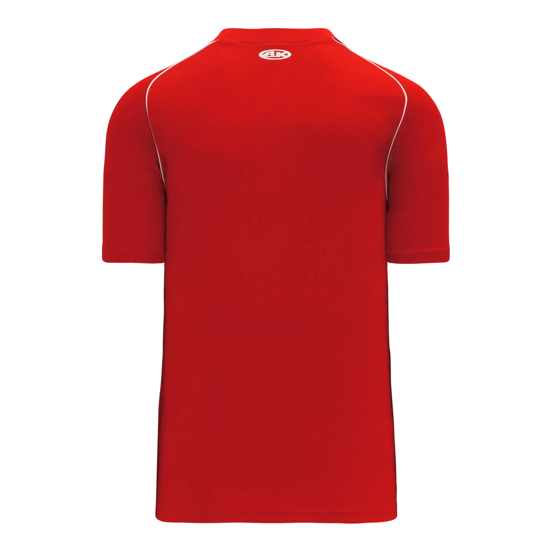 Athletic Knit (AK) BA1344Y-208 Youth Red/White Two-Button Baseball Jersey