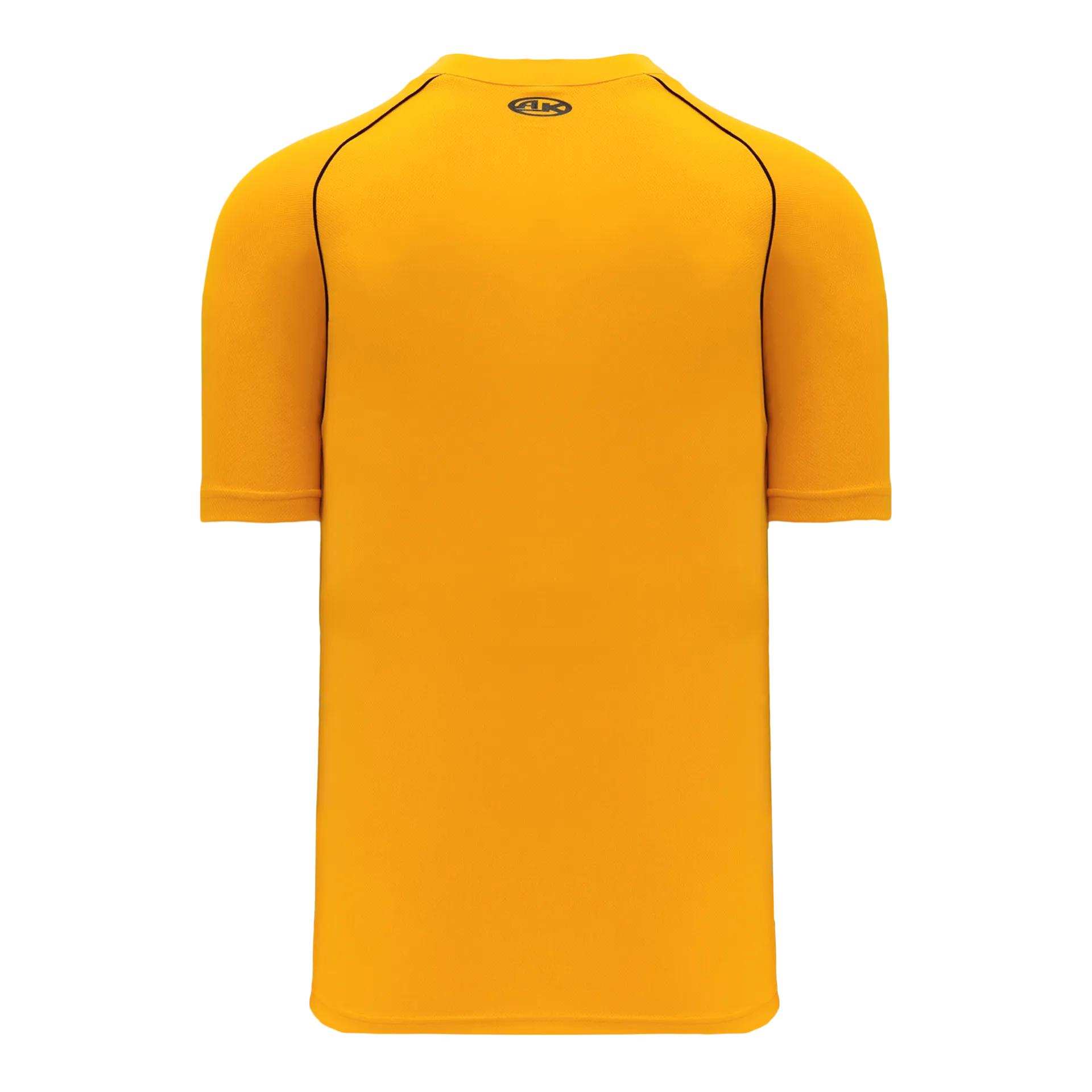 Athletic Knit (AK) BA1344Y-213 Youth Gold/Black Two-Button Baseball Jersey