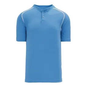 Athletic Knit (AK) BA1344Y-227 Youth Sky Blue/White Two-Button Baseball Jersey