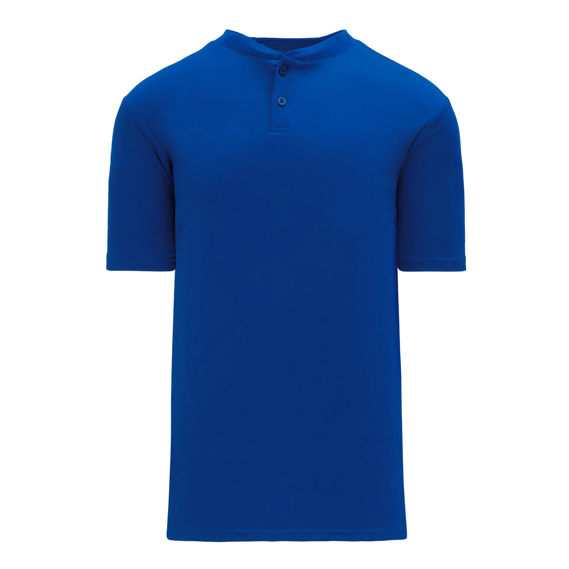 Athletic Knit (AK) BA1347A-002 Adult Royal Blue Two-Button Baseball Jersey