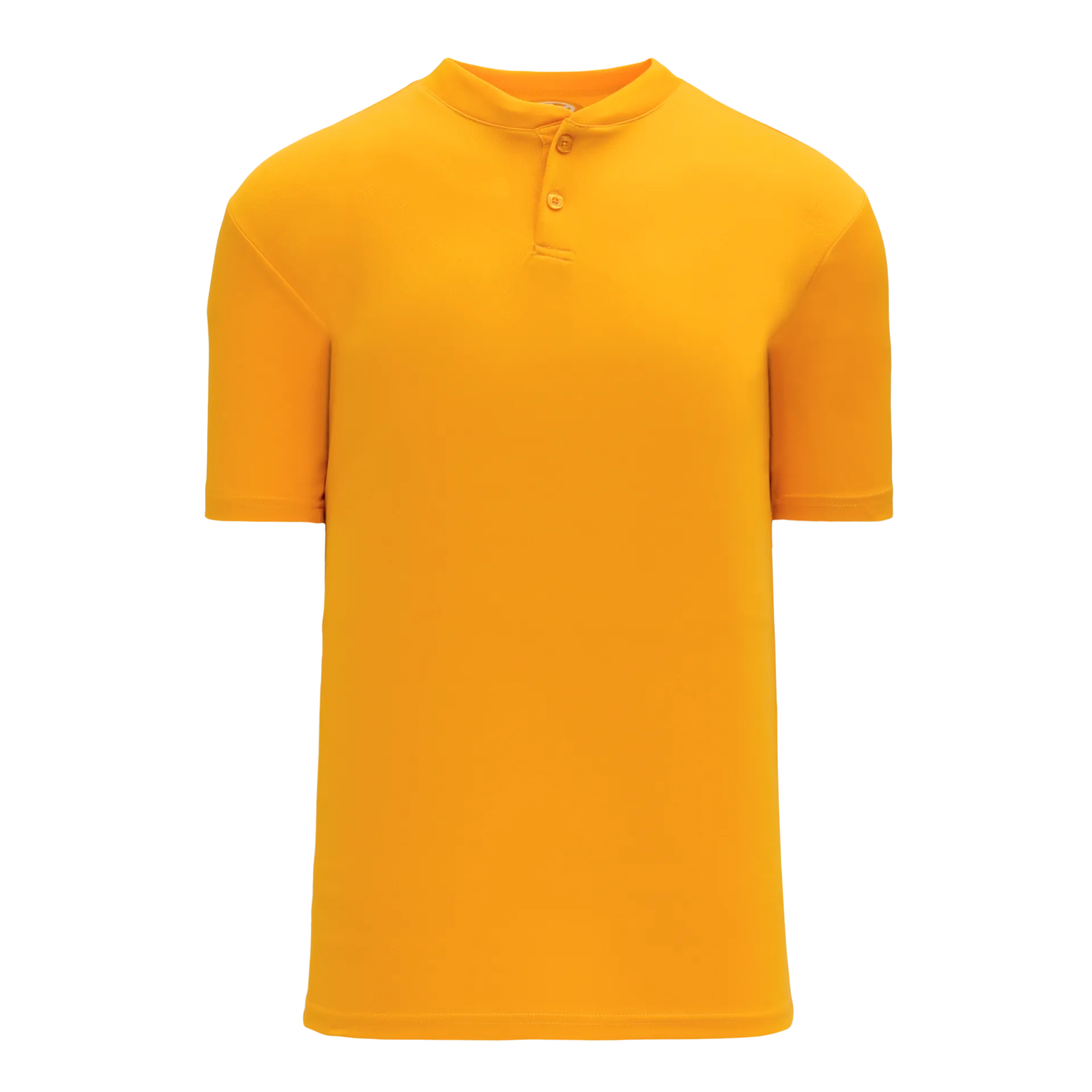 Athletic Knit (AK) BA1347A-006 Adult Gold Two-Button Baseball Jersey