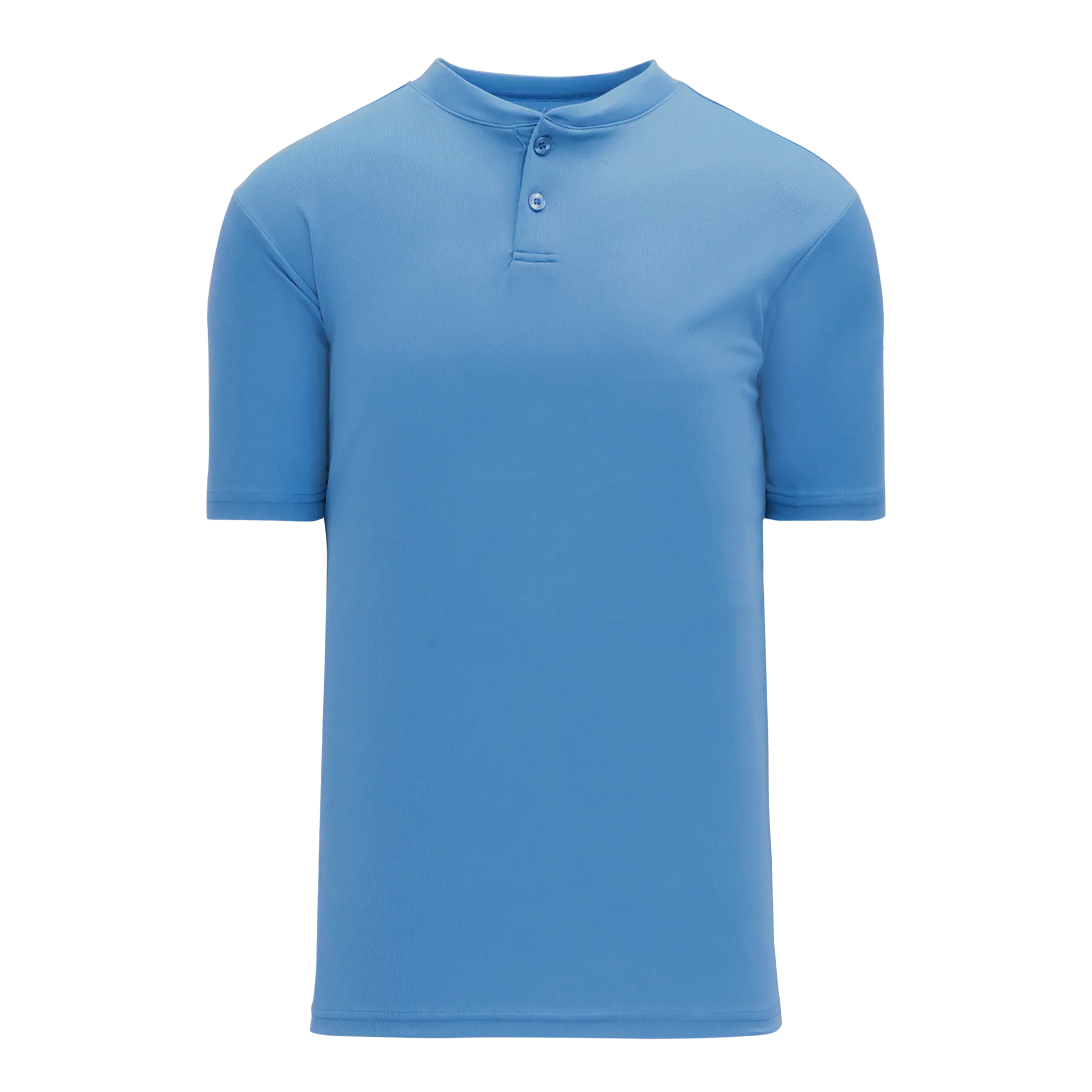 Athletic Knit (AK) BA1347A-018 Adult Sky Blue Two-Button Baseball Jersey