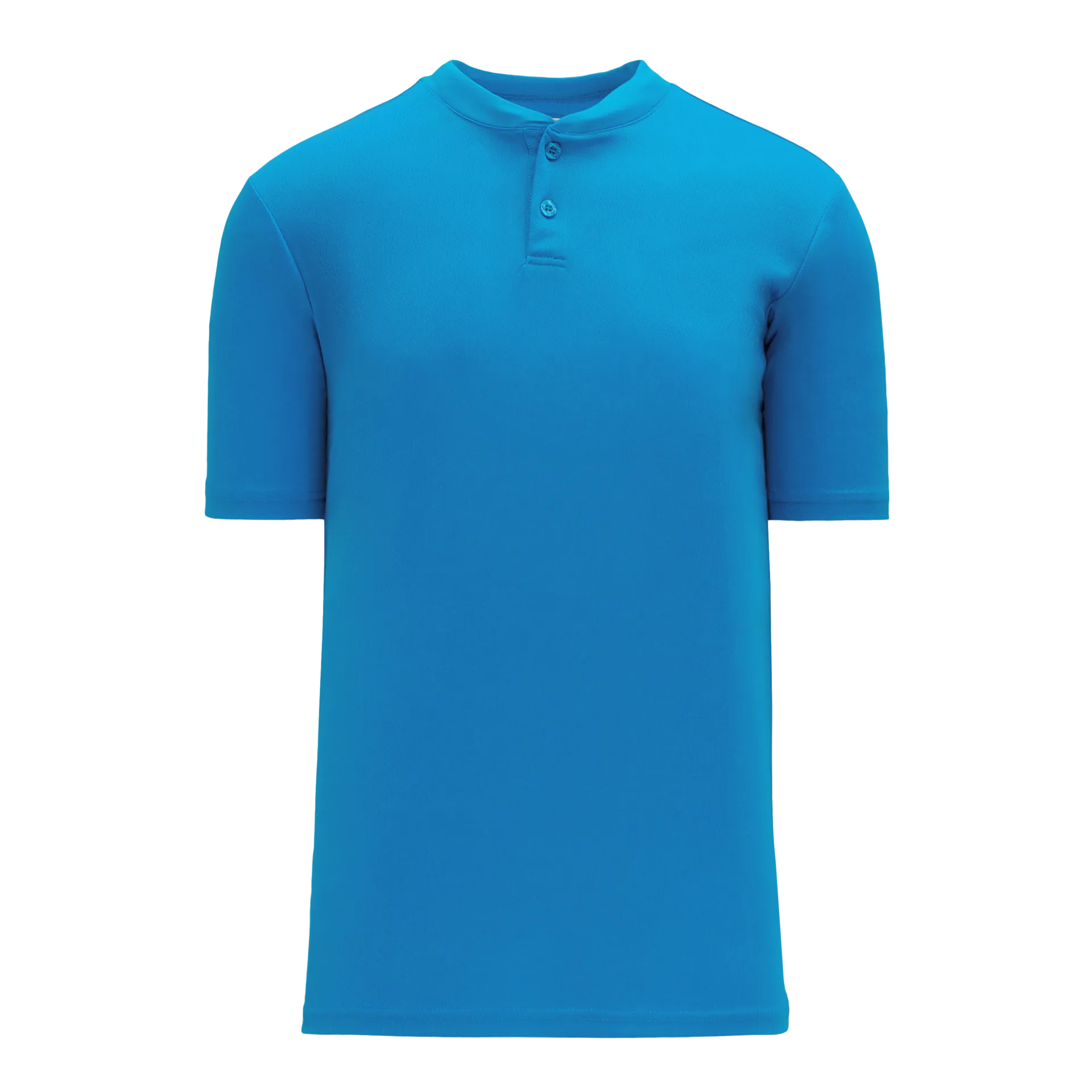 Athletic Knit (AK) BA1347A-019 Adult Pro Blue Two-Button Baseball Jersey