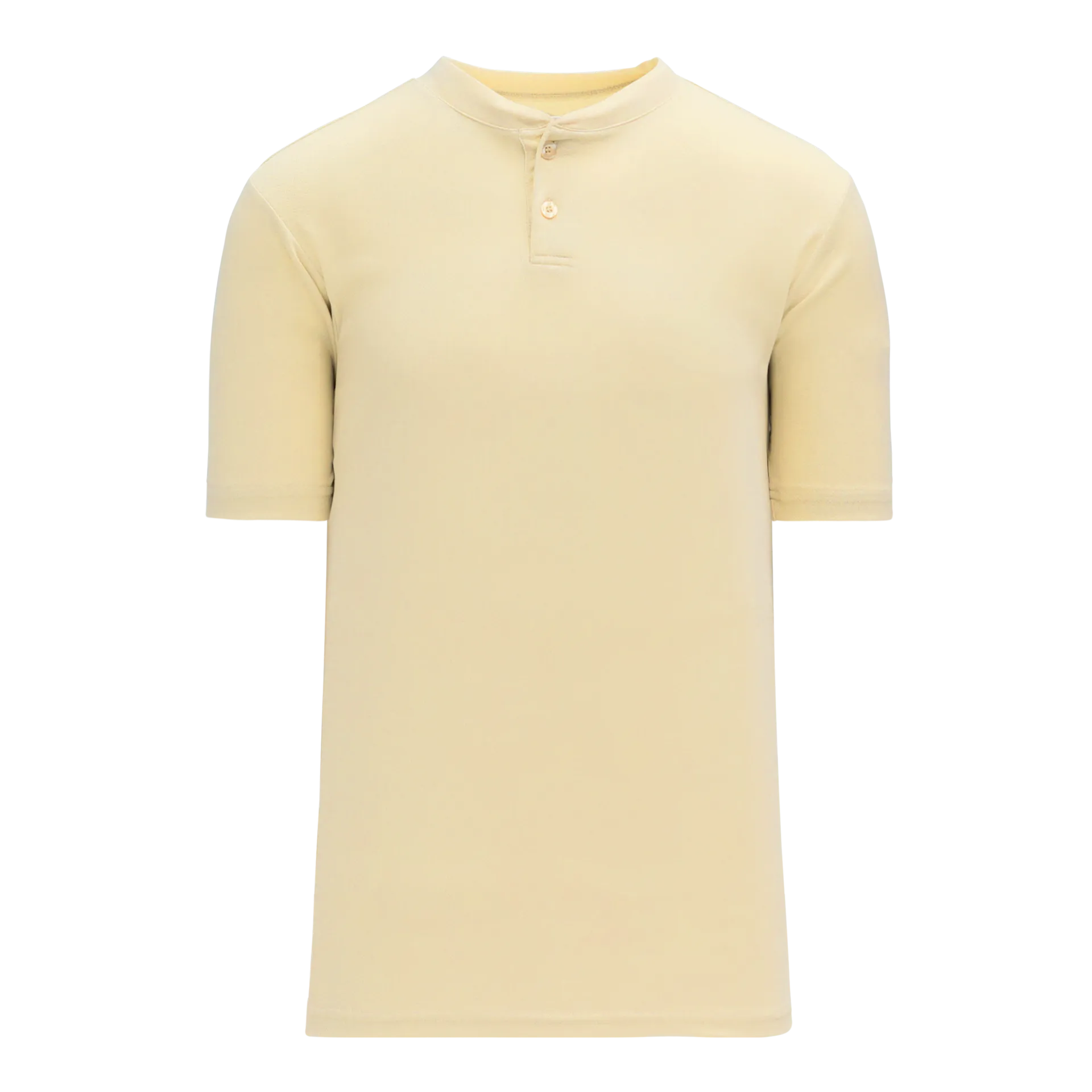 Athletic Knit (AK) BA1347A-048 Adult Sand Two-Button Baseball Jersey