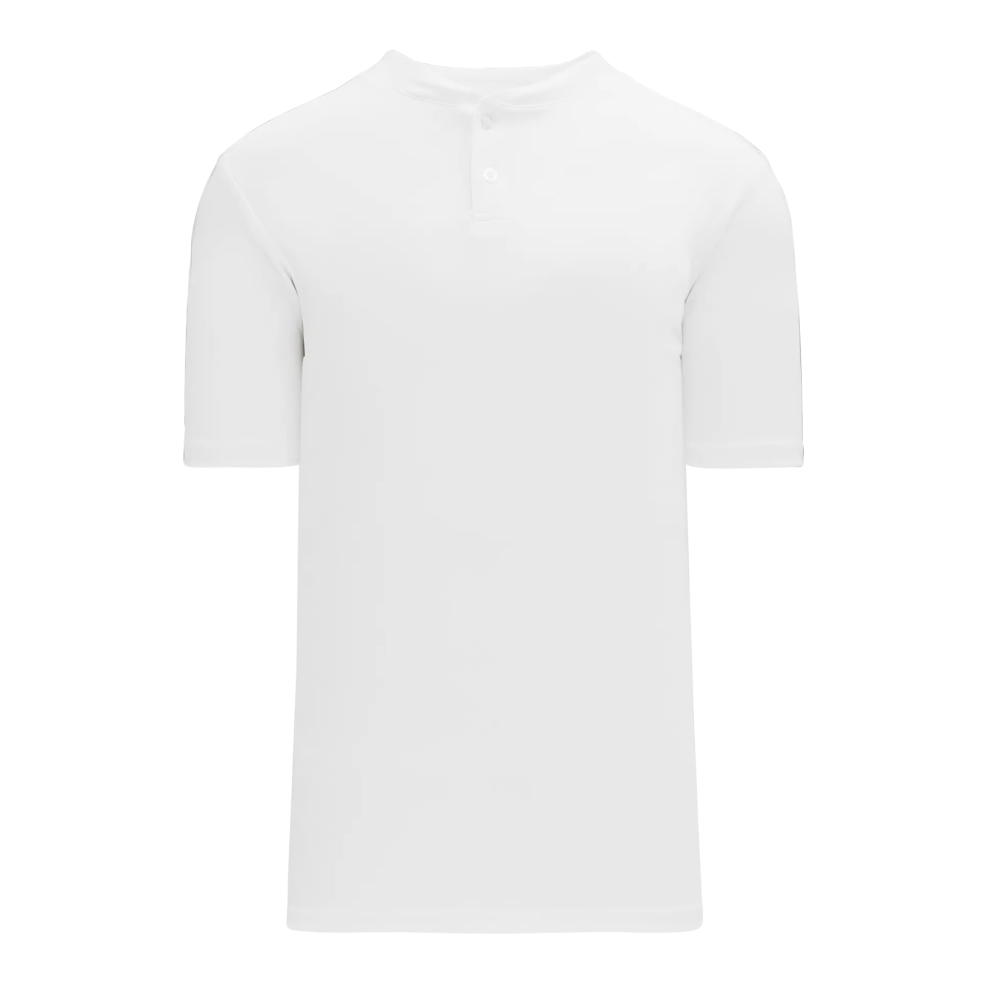 Athletic Knit (AK) BA1347Y-000 Youth White Two-Button Baseball Jersey